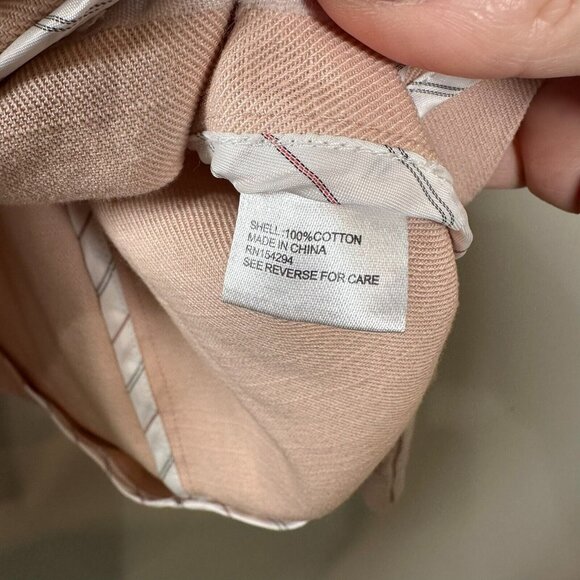 Evereve Pink Lenox Blazer Cotton Double Breasted Versatile Size XL Work Office - Picture 9 of 13